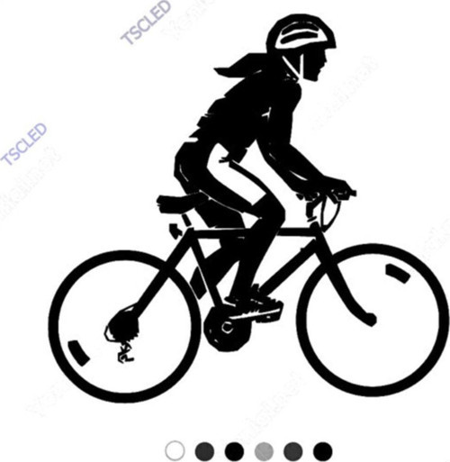 Bisikleti Ilen Hafta Sonu Gezen Kadın Sticker 17cm
