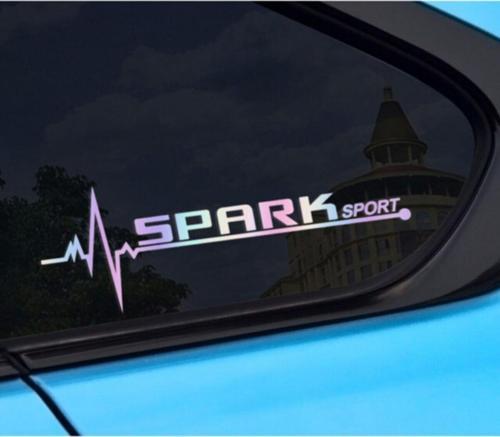 Chevrolet Spark Yan Cam Sticker Oto Kapı 20 Cm X 7 Cm Holo-chroma