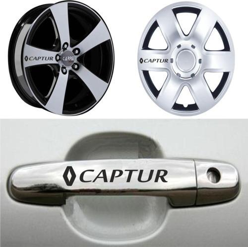 Captur Kapı Kolu Jant Sticker (10 Adet) Etiket Yapıştırma Z36
