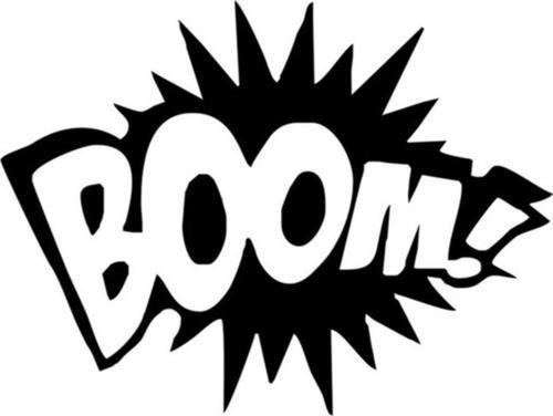 Bom Sticker Araba Boom Yapıştırma 2