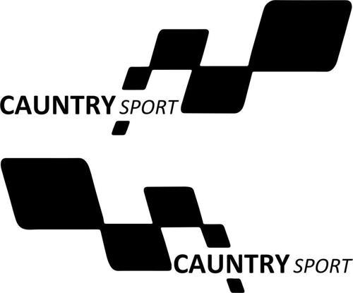 CAUNTRY sport Etiket Yapıştırma 30cmx11cm MMD175