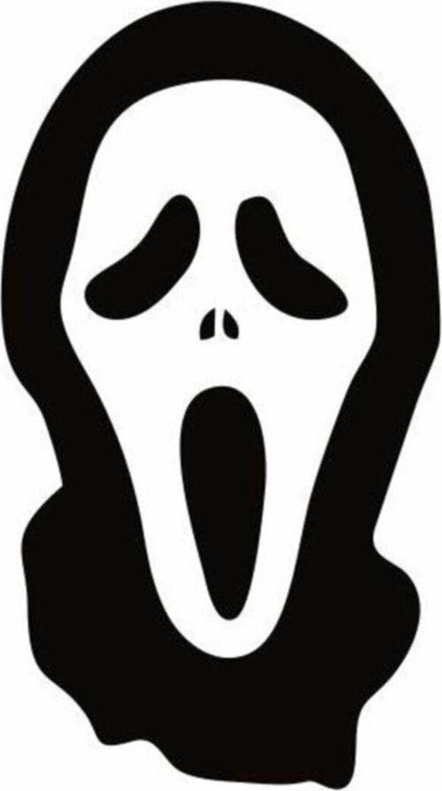 Çığlık Hayalet Maske Araba Sticker Arma Yapıştırma