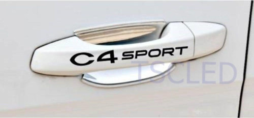 Citroen C4 Sport Kapı Kolu Ve Jant Sticker Seti 8 Adet