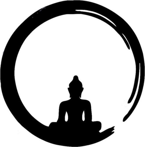 Buda Ve Zen Simgesi Işareti Sticker Yapıştırma 15 Cm