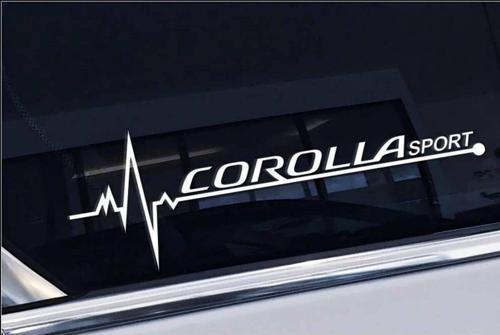 Corolla Nabız Kalp atışı sticker 2 adet kelebek cam