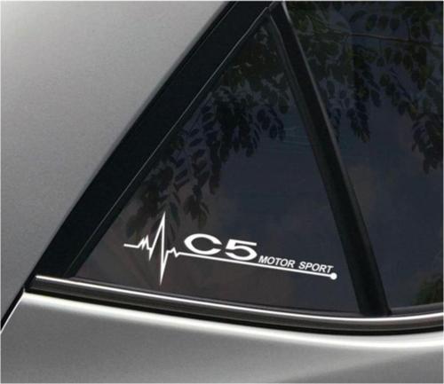 Citroen C5 Yan Cam Sticker Oto Kapı Çıkartma 20cmx7cm