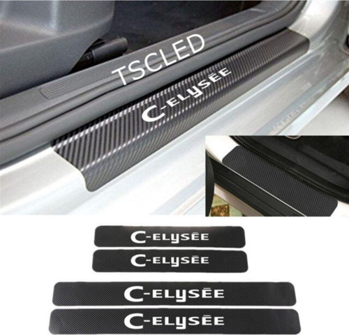 Citroen Cactus Karbon Kapı Eşiği Koruma Sticker (4lu Set)