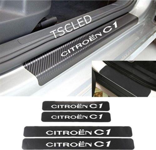Citroen C-elysee Karbon Kapı Eşiği Koruma Sticker (4lu Set)