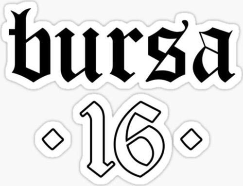 BURSA Sticker Etiket Yapıştırma 18CM