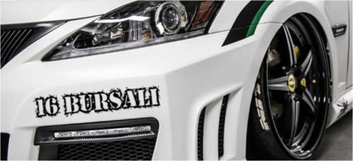 Bursalı 16 Plaka Araba Oto Sticker Yapıştırma 2 Adet