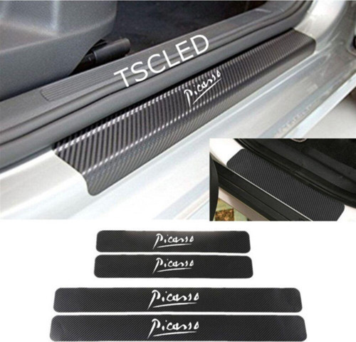 Citroen Picasso Karbon Kapı Eşiği Koruma Sticker (4lu Set)