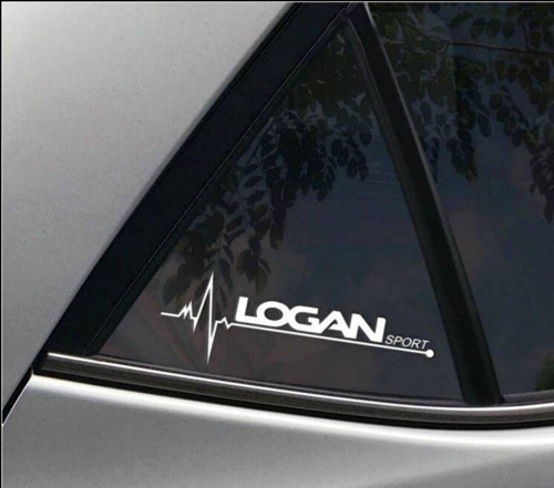 D acia Logan Nabız Kalp atışı sticker 2 adet kelebek cam