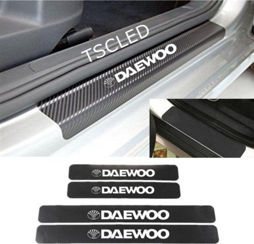 Daewoo Karbon Kapı Eşiği Koruma Sticker Yapıştırma (4lu Set)
