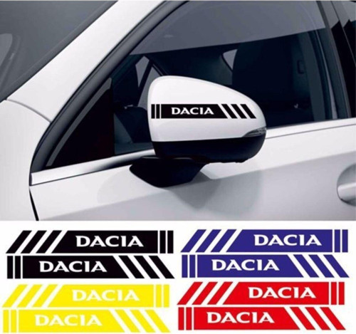 Dacia Ayna Sticker Etiket Şerit Siyah Renk