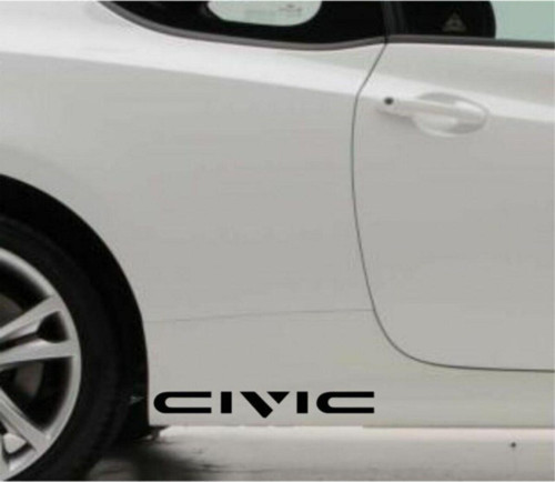 Civic Araba Sticker Yapıştırma 2 Adet