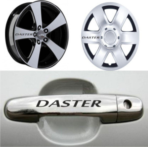 Daster Kapı Jant Sticker Yapıştırma 8Adet