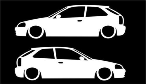 Civic Basık Kasa Sticker Kelebek Cam Yapıştırması