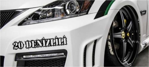 Denizli 20 Plaka Araba Oto Sticker Yapıştırma 2 Adet