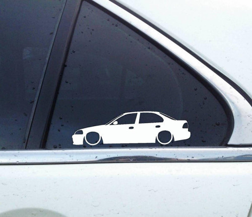 civic ek vti sedan basık kelebek cam stickeri 2 adet