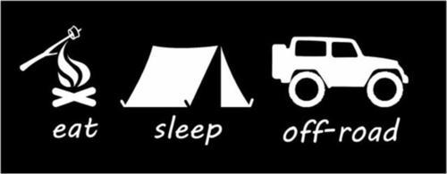 Eat Sleep Off Road Sticker Yapıştırma Kamp