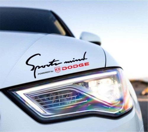 Dodge Mind Kaput Üzerinde Araba Sticker Yapıştırması