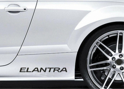 Elantra Yapıştırma Marşpiyel Yazısı Sticker 2 Adet