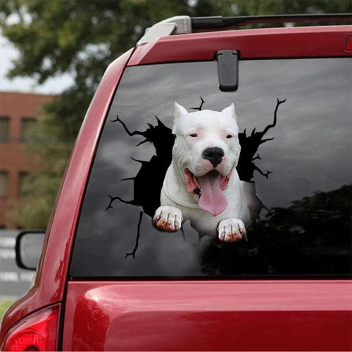 Dogo Argentino Köpek Sticker Yapıştırması 19cm