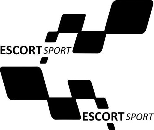 escort sport Etiket Yapıştırma 30cmx11cm MMD203