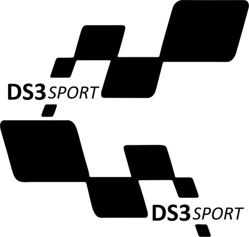 ds3 sport Etiket Yapıştırma 30cmx11cm MMD195