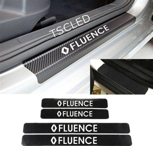 Fluence Karbon Kapı Eşiği Kaplama Sticker 4 lu Set zz190