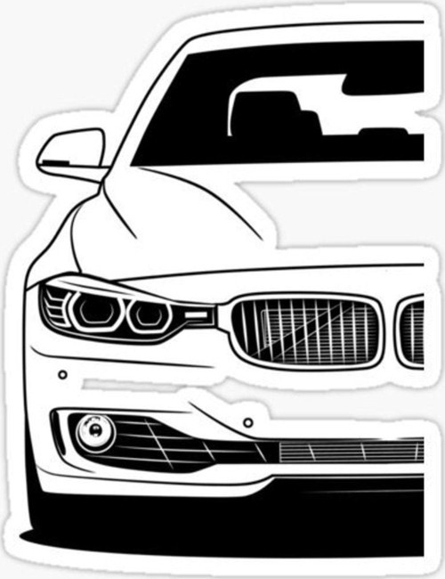 F30 Araba Cam Sticker Yapıştırma 16cm 2 Adet