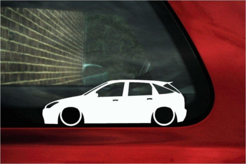 Focus Mk1 Basık Kasa Sticker Kelebek Cam Yapıştırması