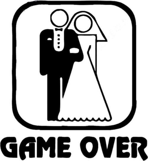 Gelin Damat Game Over Sticker