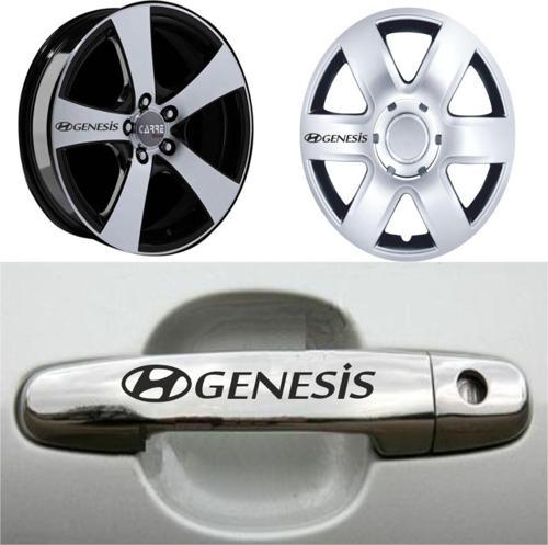 Genesis Kapı Kolu Jant Sticker (10 Adet) Etiket Yapıştırma Z79