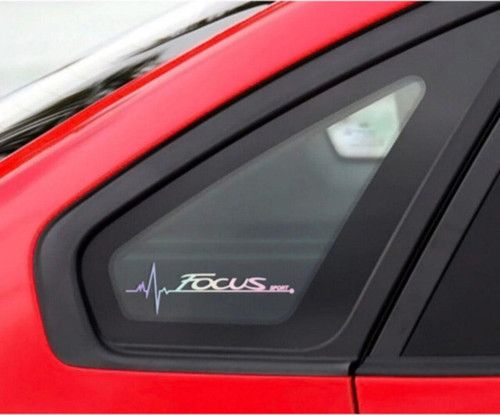 Focus Yan Cam Sticker Oto Kapı 20 Cm X 7 Cm Holo-chroma