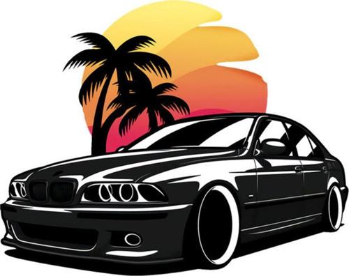 E46 E90 Drift Araba Oto Sticker Yapıştırma 14cm Md5