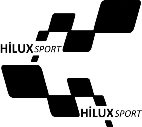 hilux sport Etiket Yapıştırma 30cmx11cm MMD224