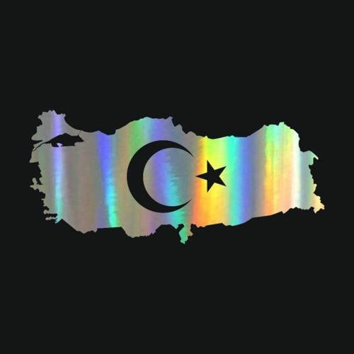 Hologram Renk Türkiye Haritası 18 Cm