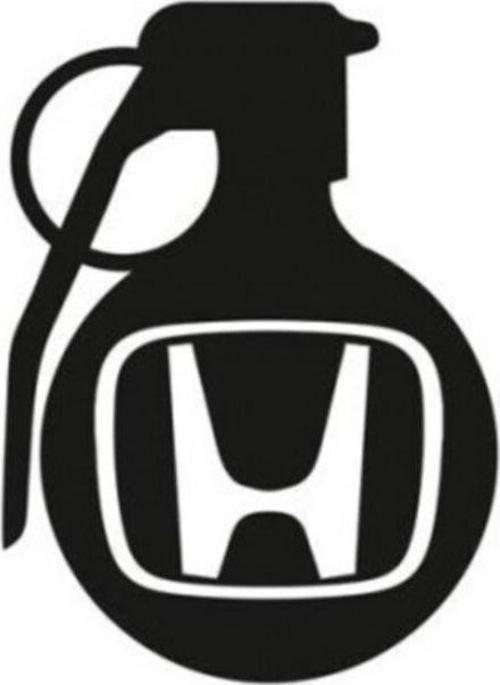 Hond A Araba Modifiye Komik Sticker Yapıştırma