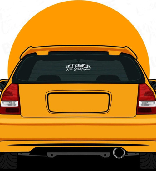 Göz Yumduk Kör Sandırlar Araba Sticker Etiket 24CM