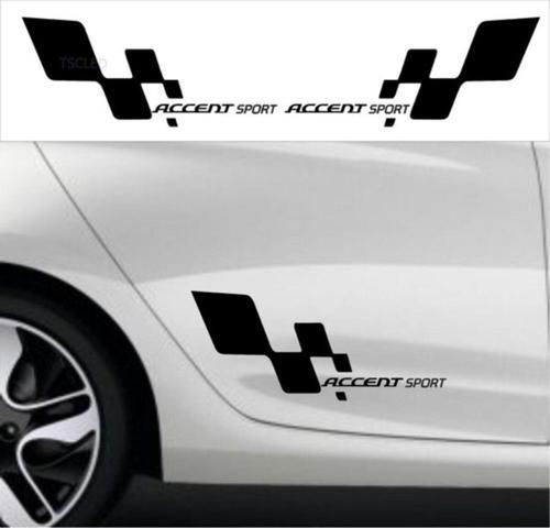 Hyundai Accent Era Sport Bayraklı Sticker Seti 2 Adet