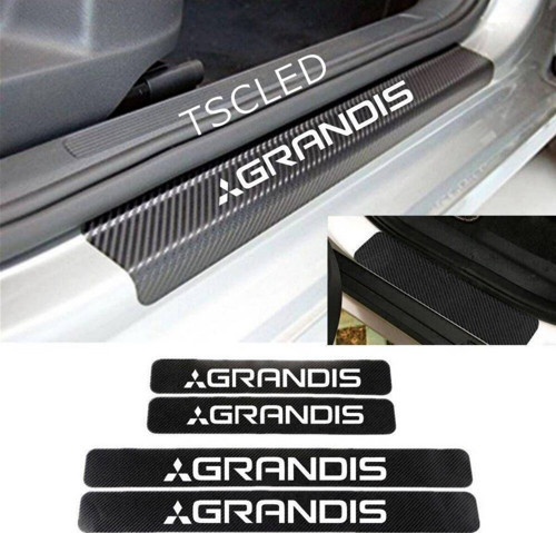 Grandis Karbon Kapı Eşiği Kaplama Sticker 4 lu Set zz127