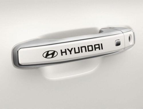 Hyundai Araba Kapı Kolu Araç Sticker Yapıştırma 8Ad