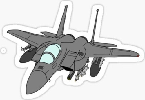 Jet Savaş Uçağı Araba Leptop Için Sticker Yapıştırması 20cm A1