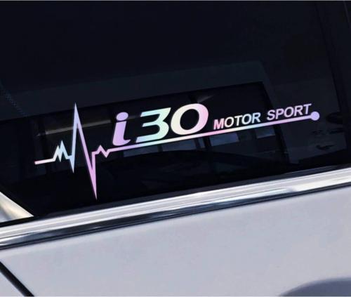 I30 Yan Cam Sticker Oto Kapı 20 Cm X 7 Cm Hologram c50