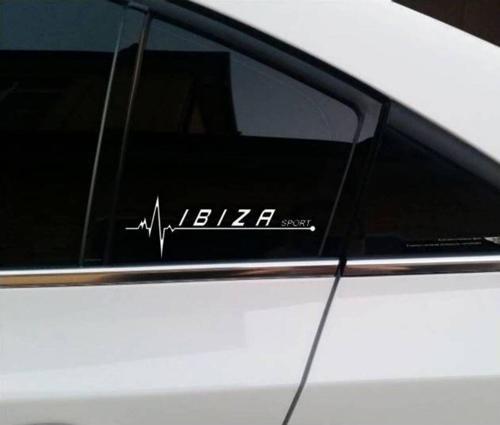 ibiza Yan Cam Sticker Oto Kapı Çıkartma Tuning oto 20 cm x 7 cm yazı 426