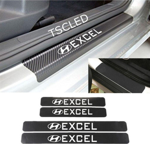 Hyundai Excel Karbon Kapı Eşiği Koruma Sticker (4lu Set)