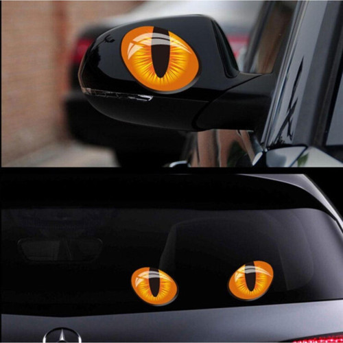 Güzel Kedi Gözleri Araba Aynası Için Sticker Etiket