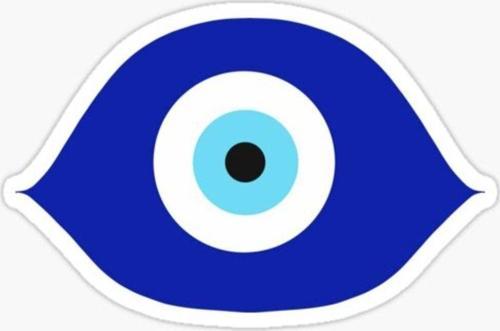 İlginç Nazar Boncuğu Sticker Duvar Araba Yapıştırma Md9