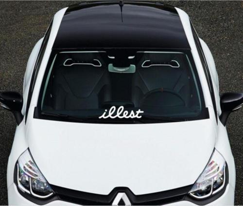 İllest Araba Araç Ön Cam Sticker Yapıştırma